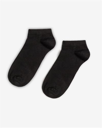 Kadın Dikişsiz Bambu 2li Patik Çorap Siyah