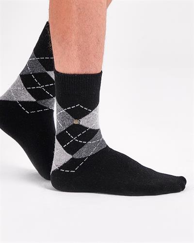 Erkek 2li Yün Çorap Lacivert Siyah