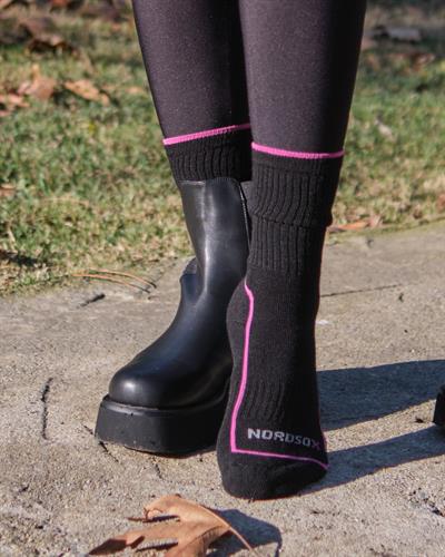 Kadın Yünlü 2li Spor Çorap Füme Siyah