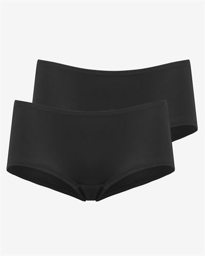 Kadın Dikişsiz Bambu 2li Hipster Külot Siyah
