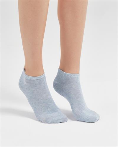 Kadın Düz Patik 5li Çorap Soft Renkler 