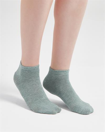 Kadın Düz Patik 5li Çorap Soft Renkler 