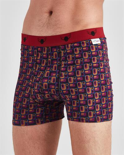 70S Vibes Retro Desen Boxer ve Çorap