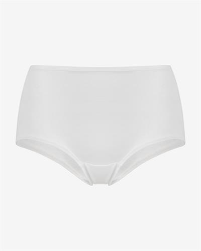 Kadın Bambu Yüksek Bel Slip Külot Ten Beyaz