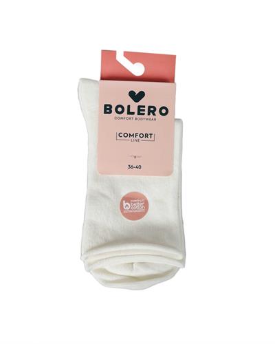 Kadın Roll Top Lastiksiz Pamuk Çorap Ekru