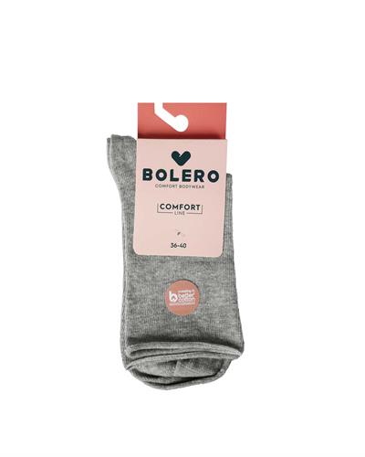 Kadın Roll Top Lastiksiz Pamuk Çorap Gri