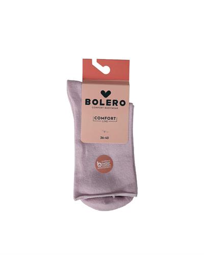 Kadın Roll Top Lastiksiz Pamuk Çorap Lila