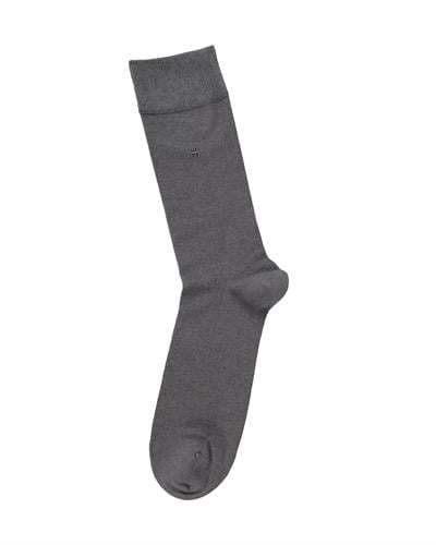 Erkek Premium Dikişsiz Pamuk Çorap Füme Renkli Kare Desen