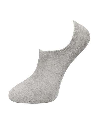 Unisex Premium Dikişsiz Görünmez Çorap Gri