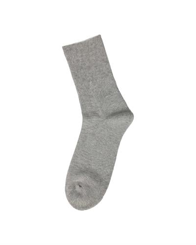 Unisex Dikişsiz Taban Havlu Diabet Şeker Çorabı Gri