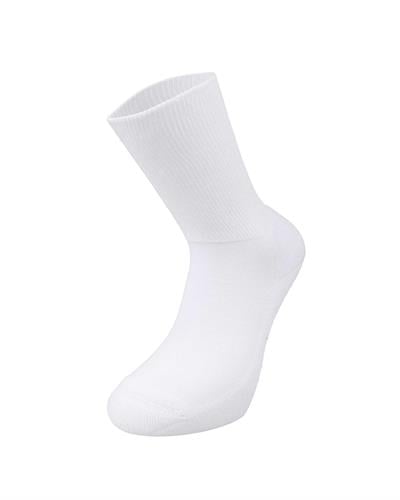 Unisex Dikişsiz Taban Havlu Diabet Şeker Çorabı Beyaz