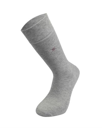 Erkek Premium Dikişsiz Bambu Çorap Gri Çarpı Desen