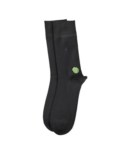 Erkek Premium Dikişsiz Bambu Çorap Füme Çizgili Kare Desen