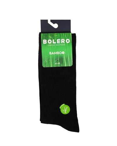 Erkek Dikişsiz Bambu Çorap Siyah