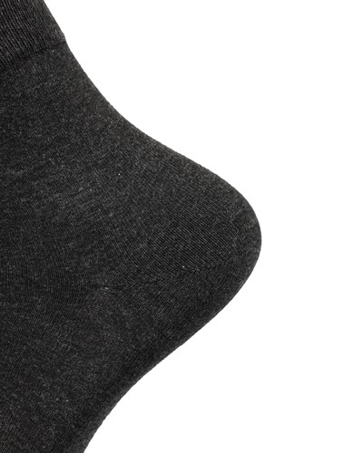 Erkek Premium Dikişsiz Bambu Kısa Konç Çorap Antrasit