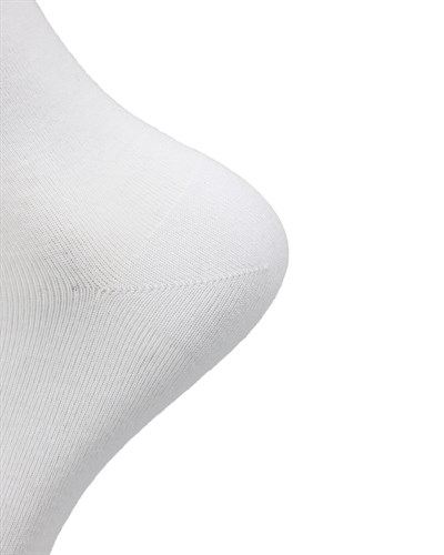 Erkek Premium Dikişsiz Bambu Kısa Konç Çorap Beyaz