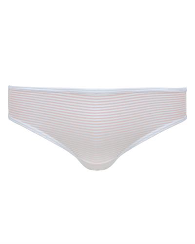 Kadın 3lü Pamuk Slip Külot Puantiye ve Çizgi Desen