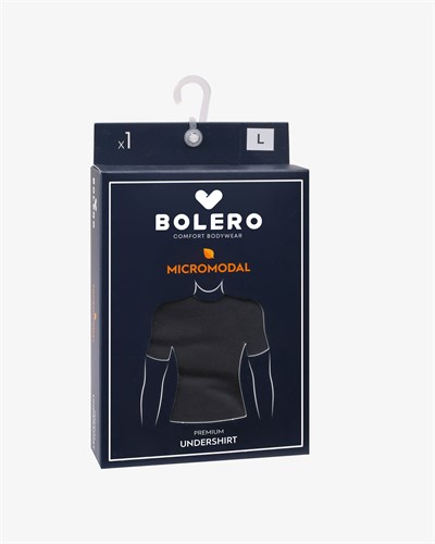 Erkek Premium Micromodal Bisiklet Yaka T-shirt Siyah