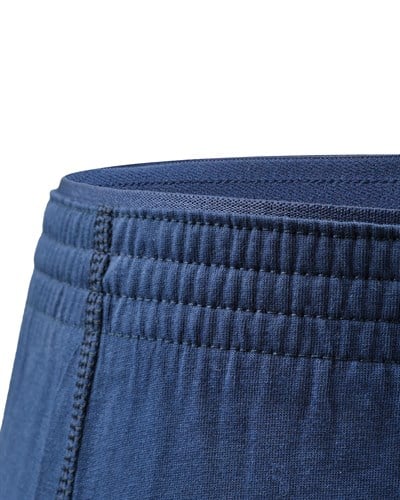 Erkek Havlu Bel Düğmeli Boxer Lacivert