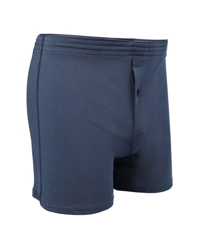 Erkek Havlu Bel Düğmeli Boxer Lacivert