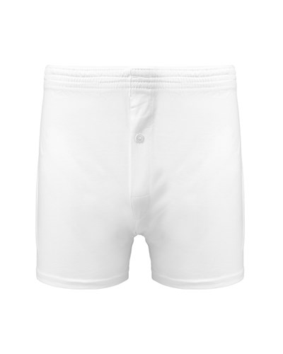 Erkek Havlu Bel Düğmeli Boxer Beyaz