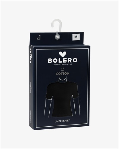 Erkek Penye Fanila Pamuk T-shirt Siyah