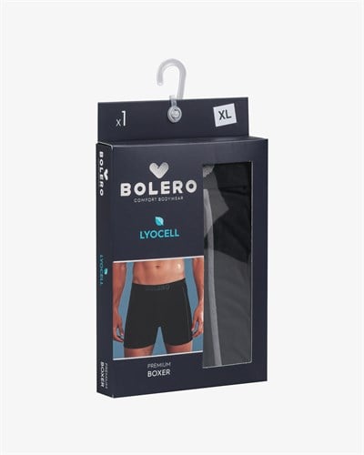 Erkek Premium Lyocel Boxer Siyah