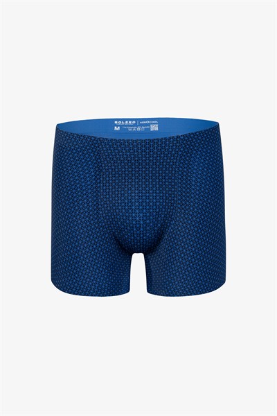 Erkek Aerocool Dikişsiz Boxer Lacivert Baskılı