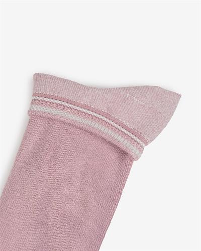 Kadın Dikişsiz Bambu Patik Çorap Gül Kurusu