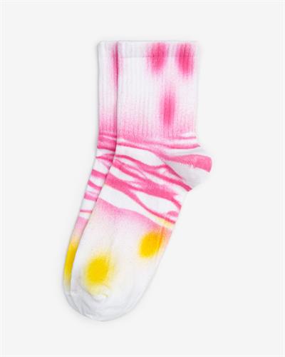 Kadın Batik Boyama Desen Çorap Pembe