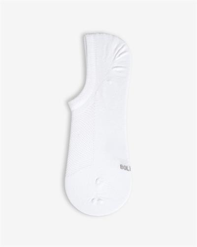 Unisex Premium Dikişsiz Görünmez Bambu Çorap Beyaz