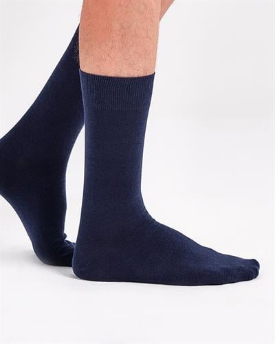 Erkek Organik 2li Çorap Siyah Lacivert
