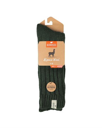 Erkek Alpaka Yün Kışlık Çorap Haki