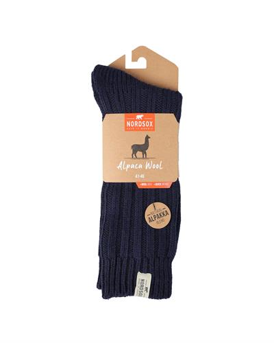 Erkek Alpaka Yün Kışlık Çorap Lacivert 