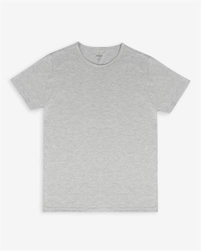 Erkek Bisiklet Yaka Fanila Gri