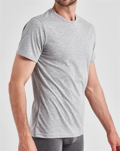 Erkek Bisiklet Yaka Fanila Gri