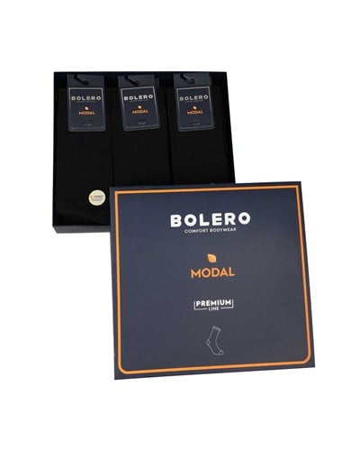 Erkek Premium Dikişsiz 12li Soket Modal Çorap Siyah