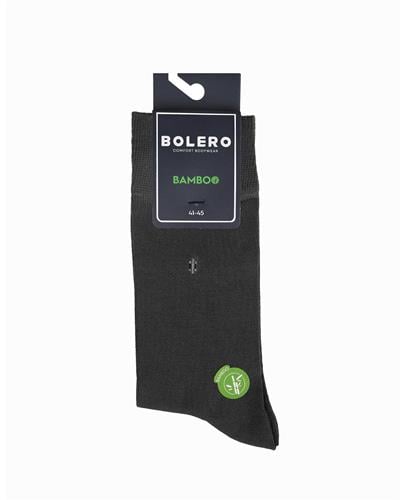 Erkek Premium Dikişsiz Bambu Çorap Füme Üç Çizgi Desen