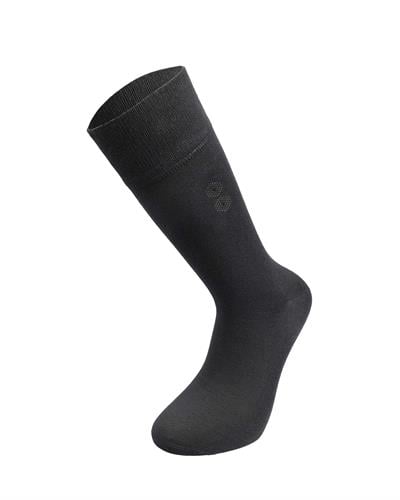 Erkek Premium Dikişsiz Bambu Çorap Füme Noktalı Kare Desen