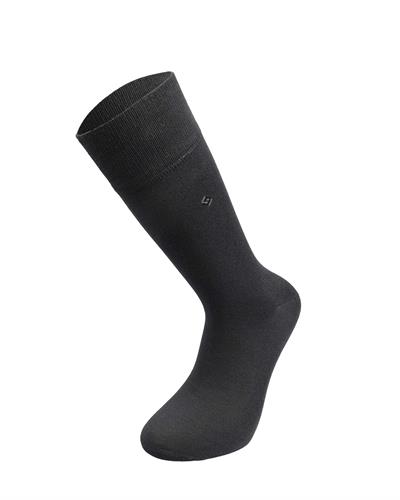 Erkek Premium Dikişsiz Bambu Çorap Füme İç İçe Kare Desen