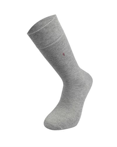 Erkek Premium Dikişsiz Bambu Çorap Gri Üç Çizgi Desen