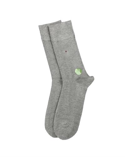 Erkek Premium Dikişsiz Bambu Çorap Gri Simetri Desen