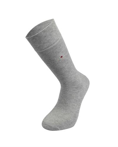 Erkek Premium Dikişsiz Bambu Çorap Gri Mini Baklava Desen