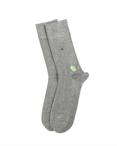 Erkek Premium Dikişsiz Bambu Çorap Gri Mini Baklava Desen