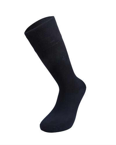 Erkek Premium Dikişsiz Bambu Çorap Lacivert Noktalı Kare Desen