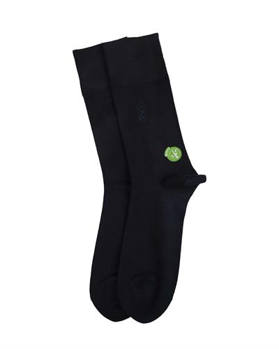 Erkek Premium Dikişsiz Bambu Çorap Lacivert Noktalı Kare Desen