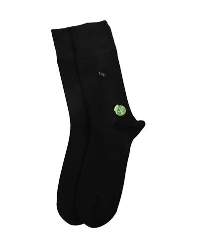 Erkek Premium Dikişsiz Bambu Çorap Siyah Merdiven Desen