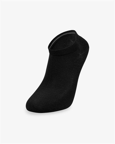 Erkek Premium Dikişsiz Bambu Patik Çorap Siyah