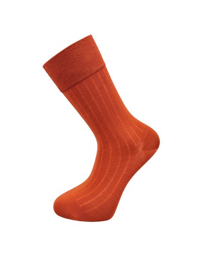 Erkek Premium Dikişsiz Merserize Çorap Kiremit