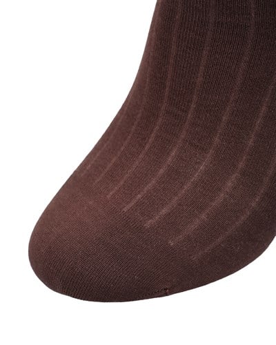 Erkek Premium Dikişsiz Merserize Çorap Kahverengi